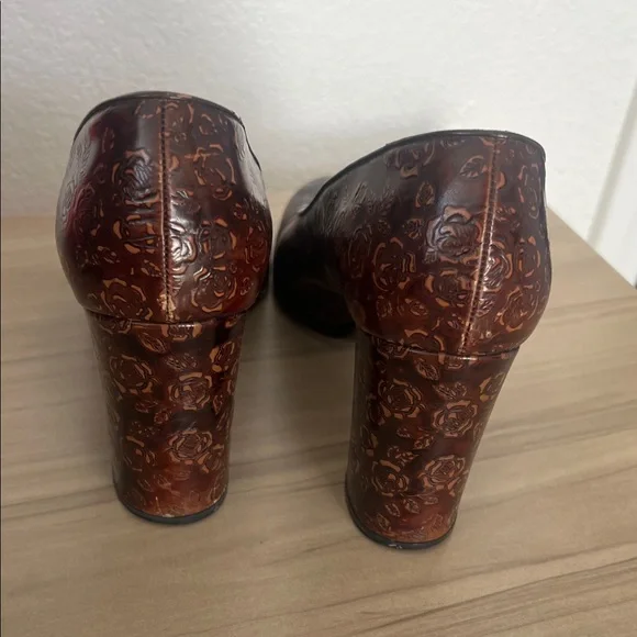 🛑 1 hour sale. Dolce & Gabbana, size 40 (US 9.5), Brown Rose, Floral Shoes - Picture 8 of 14